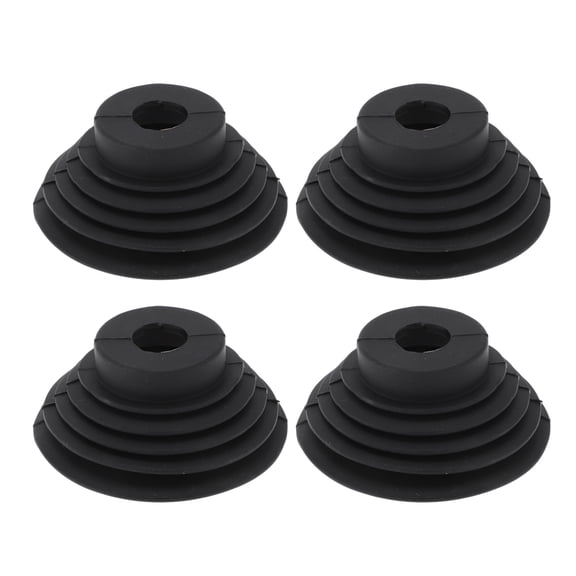 Unique Bargains 92mm Car Headlight Dust Cover Round Tower Shape Rubber Housing Dust Seal Cap 4 Pcs