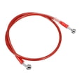 thumbnail image 1 of Unique Bargains 95cm 37.4" Length 10mm ID Motorcycle Hydraulic Brake Line Oil Hose Pipe 28° 0° Stainless Steel Red, 1 of 6