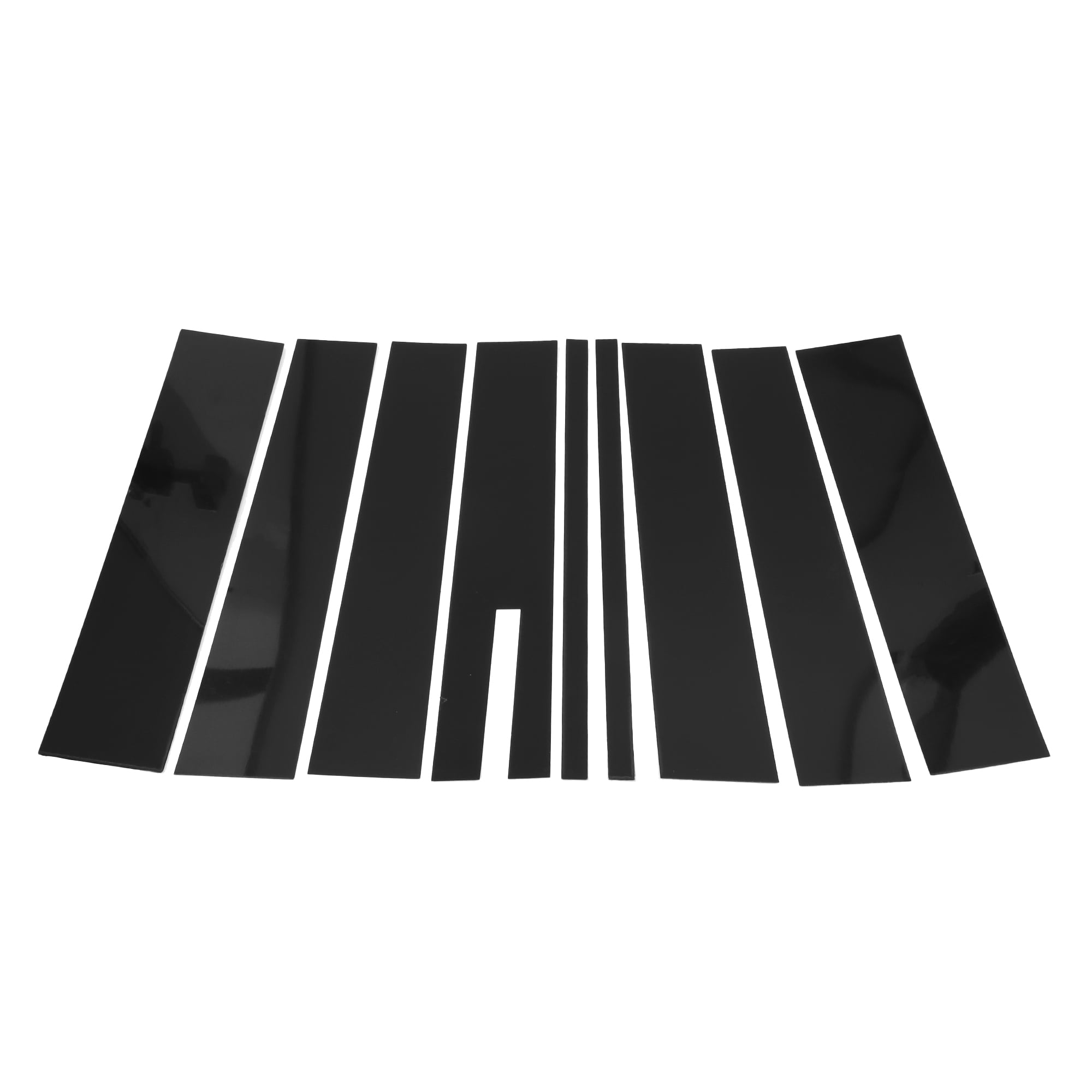 Unique Bargains 9Pcs Door Pillar Window Trim For Ford Flex 2009-2015 Black
