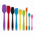 thumbnail image 1 of Unique Bargains 9Pcs Kitchen Spatula Set Heat-Resistant Cooking Utensils Colorful, 1 of 5