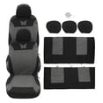 thumbnail image 1 of Unique Bargains 9Pcs Universal Washable Breathable Car Seat Covers Kit Gray, 1 of 7