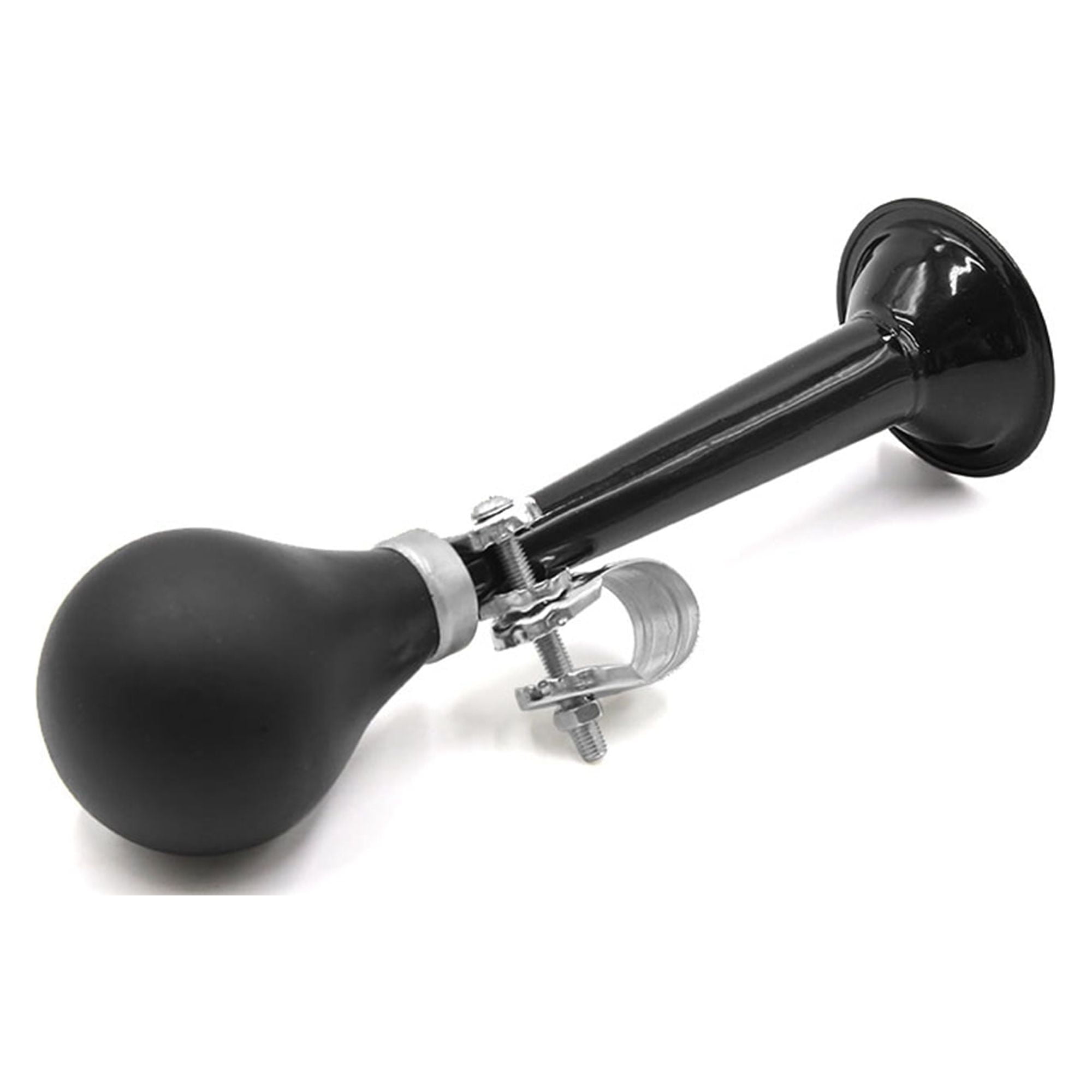 Unique Bargains 9inch Height Metal Rubber Air Horn Bicycle Bike Cycling Squeeze Trumpet Bell, Black