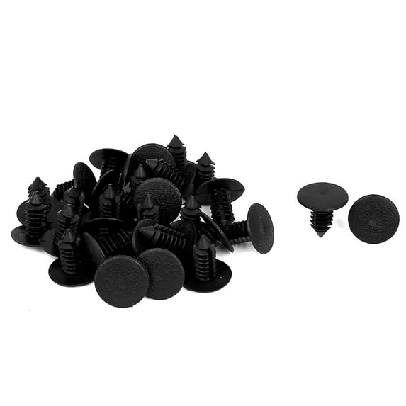 Unique Bargains 9mm x 8mm Hole Plastic Car Bumper Fender Fir Tree Clips Rivets Retainer 30pcs