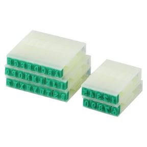 Unique Bargains A-Z Alphabet 0-9 Digits Number Letter Combination Stamp Set