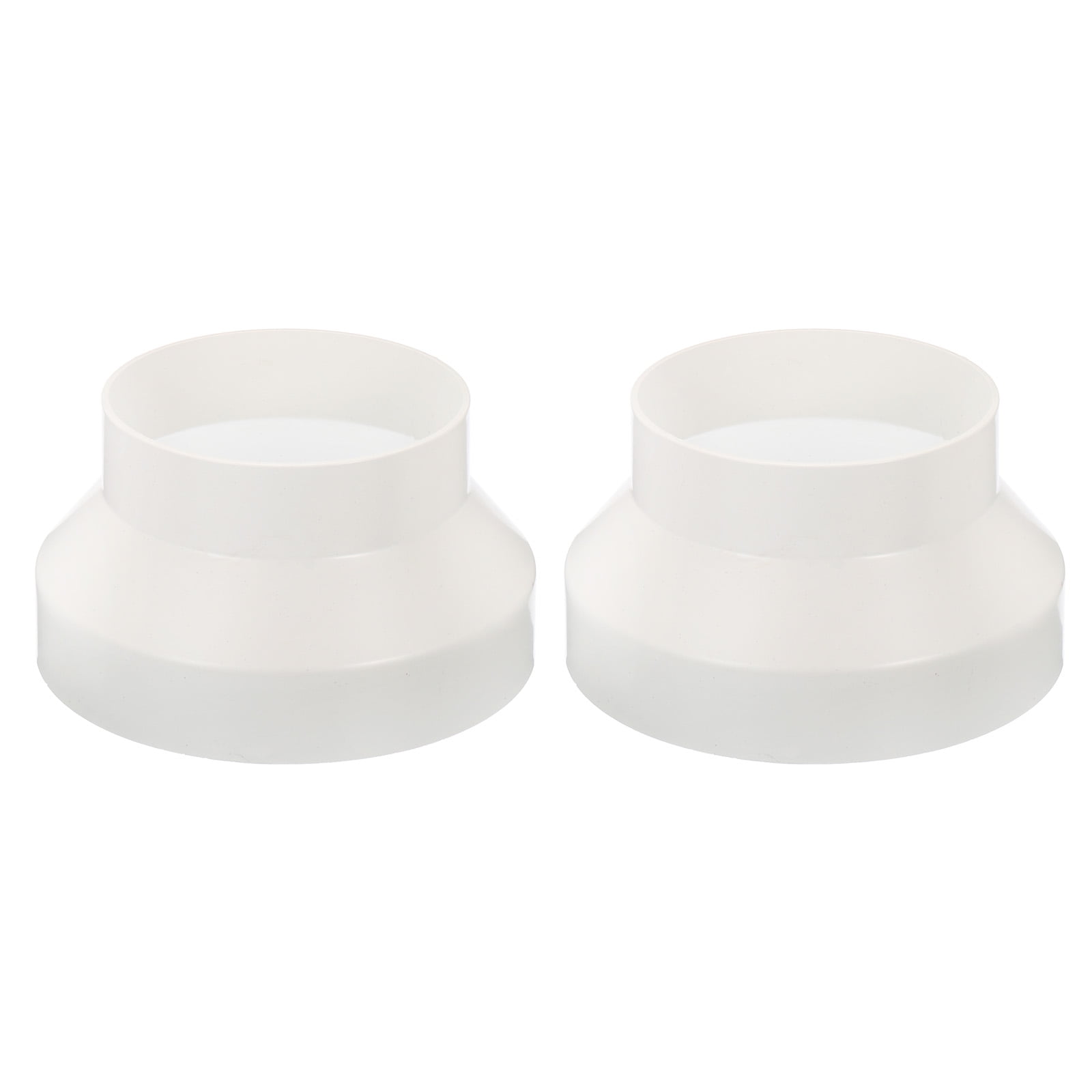 Unique Bargains ABS Ducting Airflow Tube Increaser Adapter for HVAC System White 8" to 6"