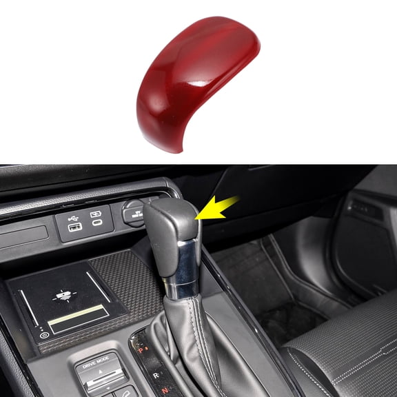 Unique Bargains ABS Gear Shift Knob Button Cover for Honda CRV CR-V 2023 2024 2025 Red