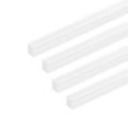 thumbnail image 1 of Unique Bargains ABS Plastic Square Bar Rods for Architectural Model Making DIY 20 inch Length White 4pcs, 1 of 2