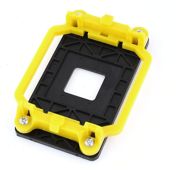 Unique Bargains AMD AM2 940 Socket CPU Fan Heatsink Bracket Holder Base Yellow Black