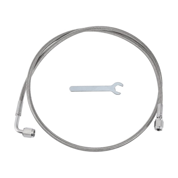 Unique Bargains AN-3 Turbo Oil Feed Line Kit 3.66ft Pressure Remote Turbocharger Oil Drain Return Line with Adapter,Wrench 1 Set