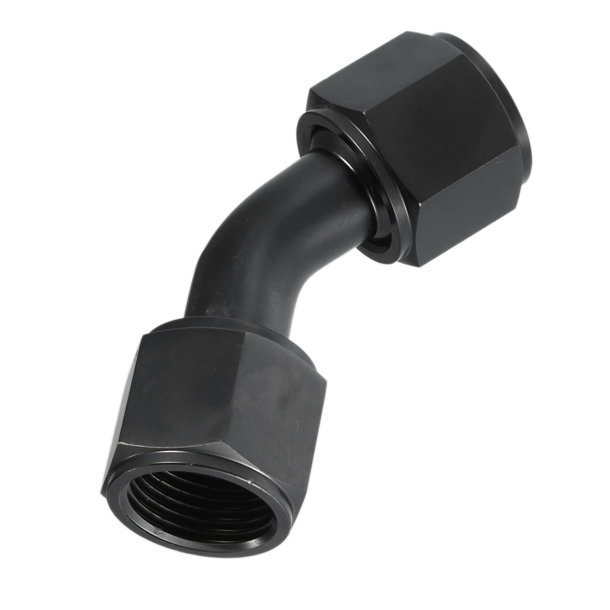 Unique Bargains AN10 Female Fuel Line Adapter Fittings Top 45 Degree