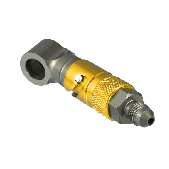 Unique Bargains AN3 3AN Car Quick Release Disconnect Dry Break Coupling Fitting for Brake Hose Gold Tone Universal