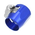 thumbnail image 1 of Unique Bargains AN6 Hex Car Universal Hose Finisher Flexible Rubber Pipe Clamp for Oil Fuel Water Tube Blue, 1 of 6