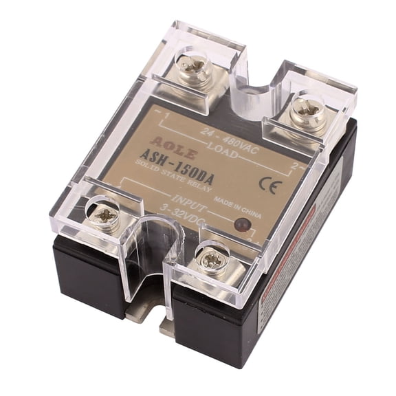 Unique Bargains ASH-150DA 3-32VDC to 24-480VAC 150A Single Phase Solid State DC to AC Relay.