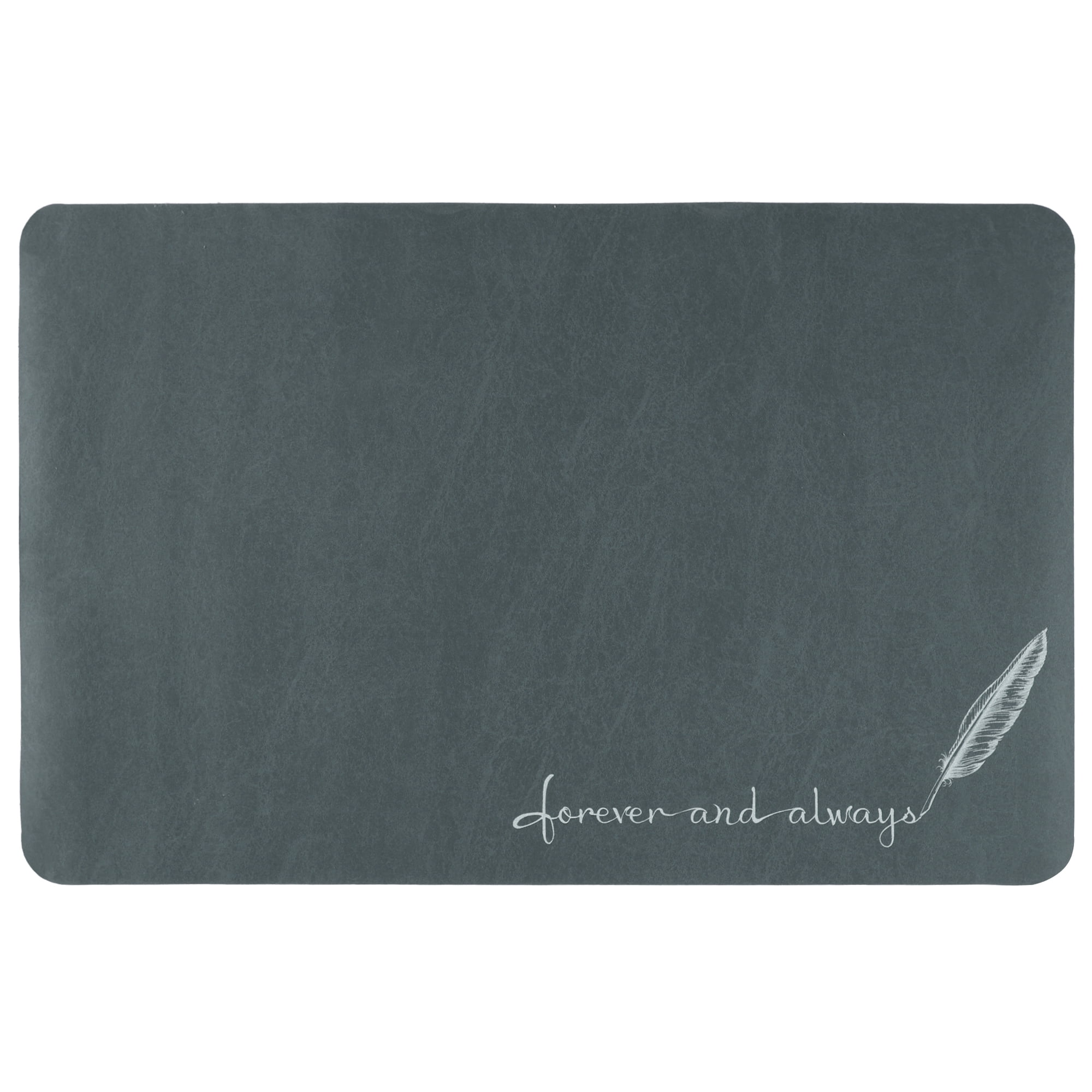 Unique Bargains Absorbent Bath Mat Non-Slip Floor Rug for Bathroom Kitchen Shower Sink Navy Blue Feather-3 20"x32"
