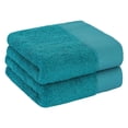 thumbnail image 1 of Unique Bargains Absorbent Cotton Hand Towels Set of 2, 16" x 30" Green, 1 of 8