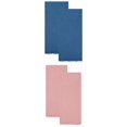 thumbnail image 1 of Unique Bargains Absorbent Cotton Linen Kitchen Towels 4 Pack Blue/Pink 18" x 18", 1 of 8