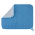 thumbnail image 1 of Unique Bargains Absorbent Microfiber Drying Mat for Kitchen Counter Blue 15.7*11.8 inch, 1 of 6