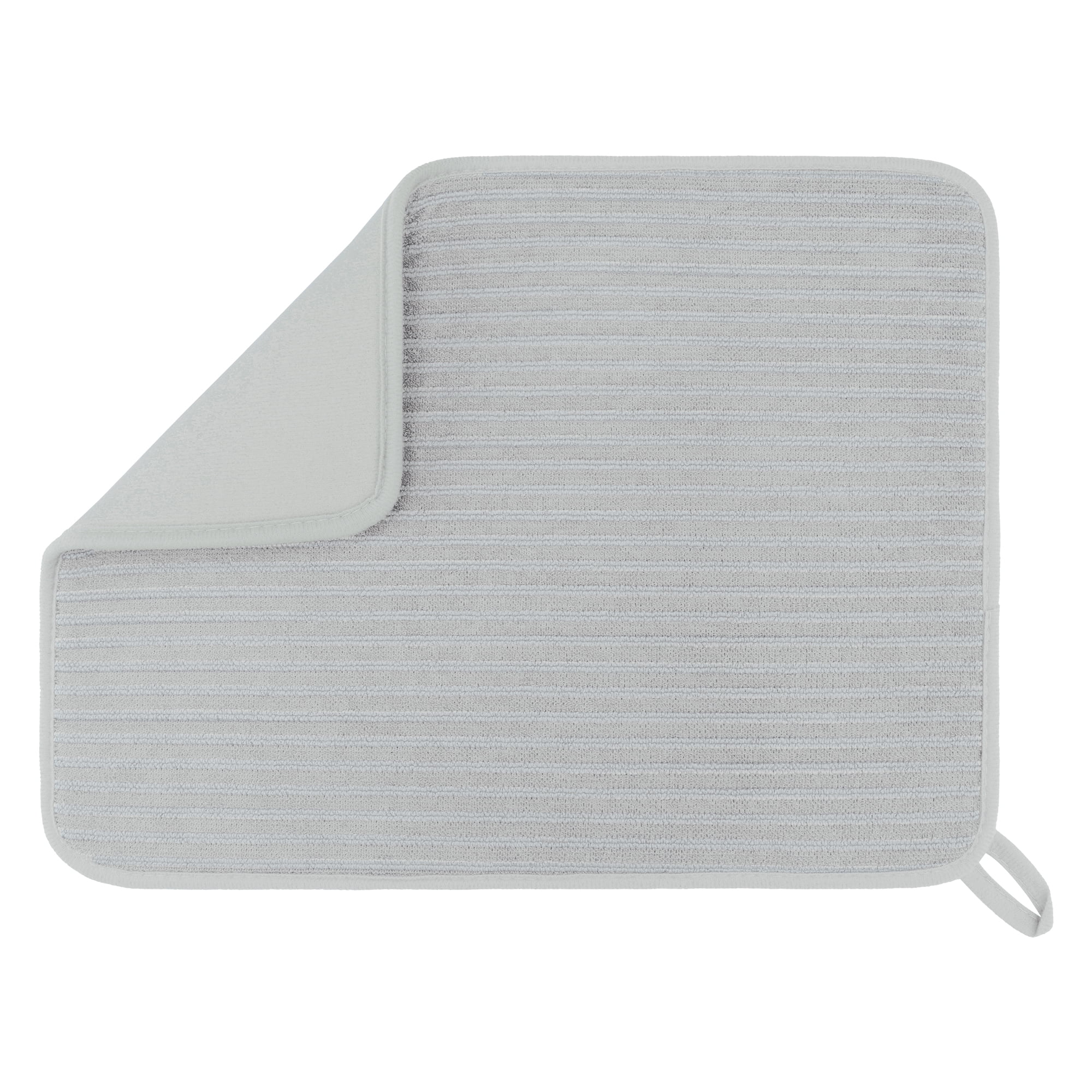 Unique Bargains Absorbent Microfiber Kitchen Drying Mat Gray 15.7*11.8 inch