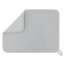 Unique Bargains Absorbent Microfiber Kitchen Drying Mat Gray 15.7*11.8 inch