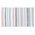thumbnail image 1 of Unique Bargains Absorbent Striped Non Slip Quick Dry Washable Bath Mats Pink 30"x17", 1 of 6
