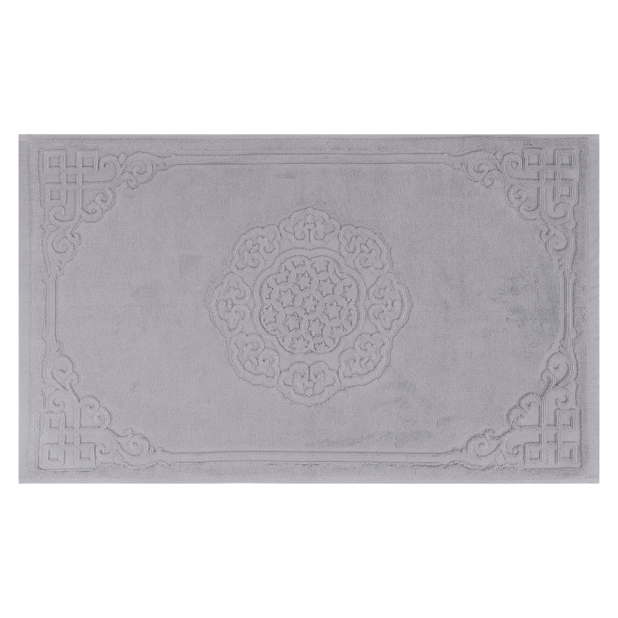 Unique Bargains Absorbent and Machine Washable Shower Bathroom Floor Towel Grey