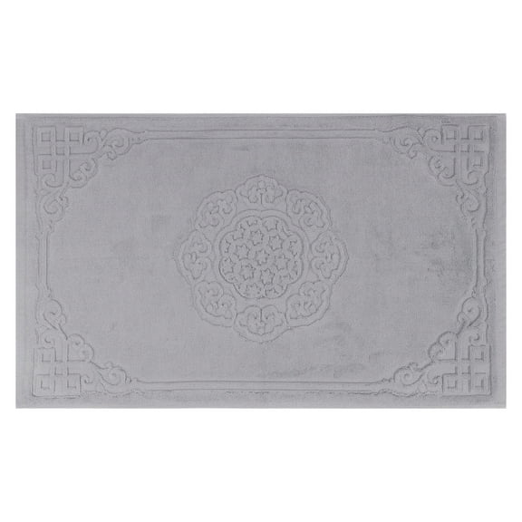 Unique Bargains Absorbent and Machine Washable Shower Bathroom Floor Towel Grey