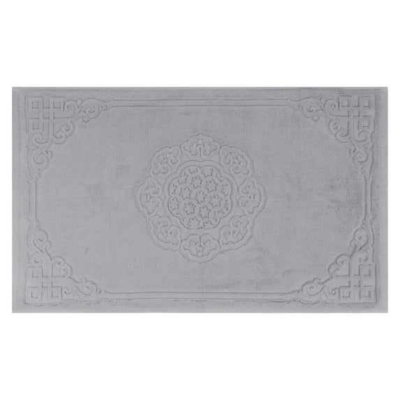 Unique Bargains Absorbent and Machine Washable Shower Bathroom Floor Towel Grey