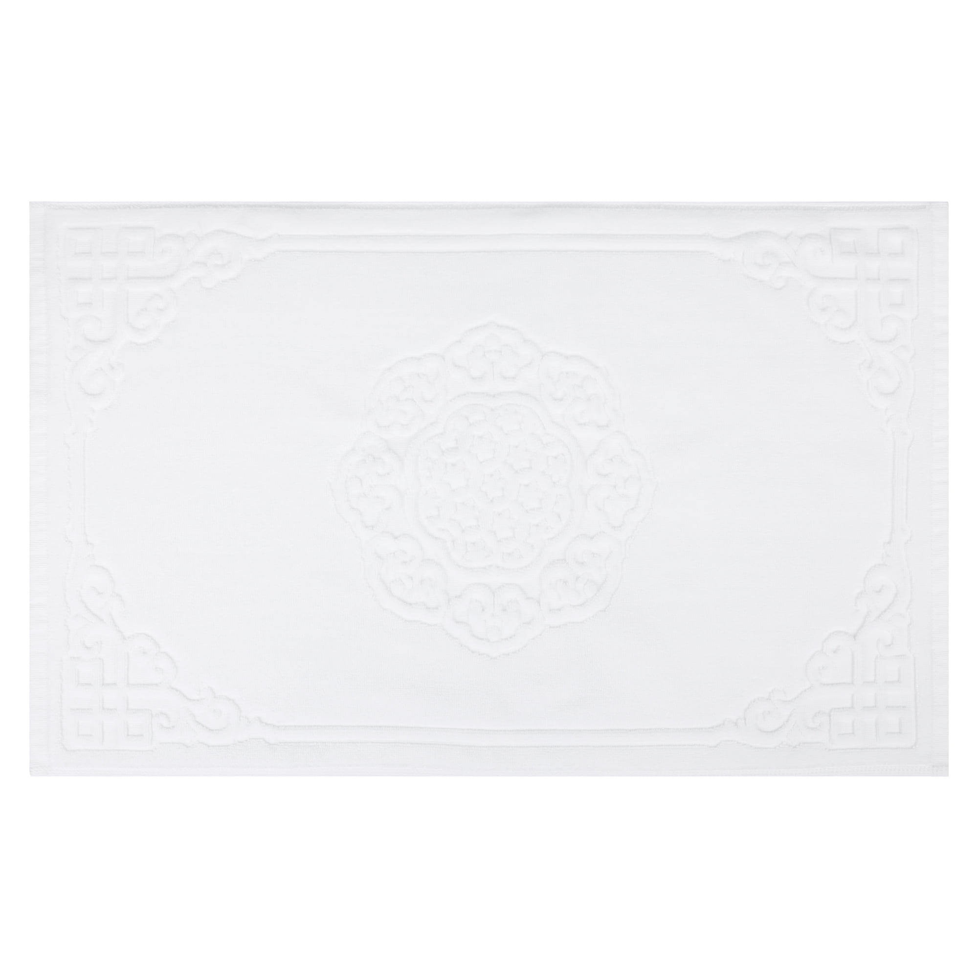 Unique Bargains Absorbent and Machine Washable Shower Bathroom Floor Towel White