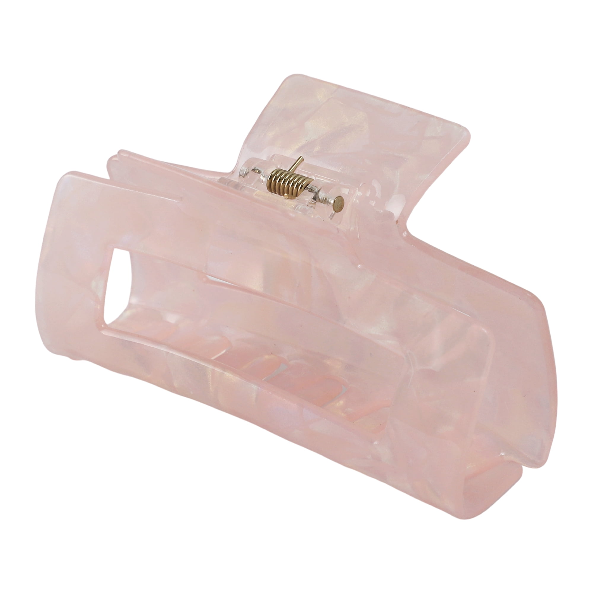 Unique Bargains Acetic Acid Tortoise Hair Claw Clips and Girls Pink