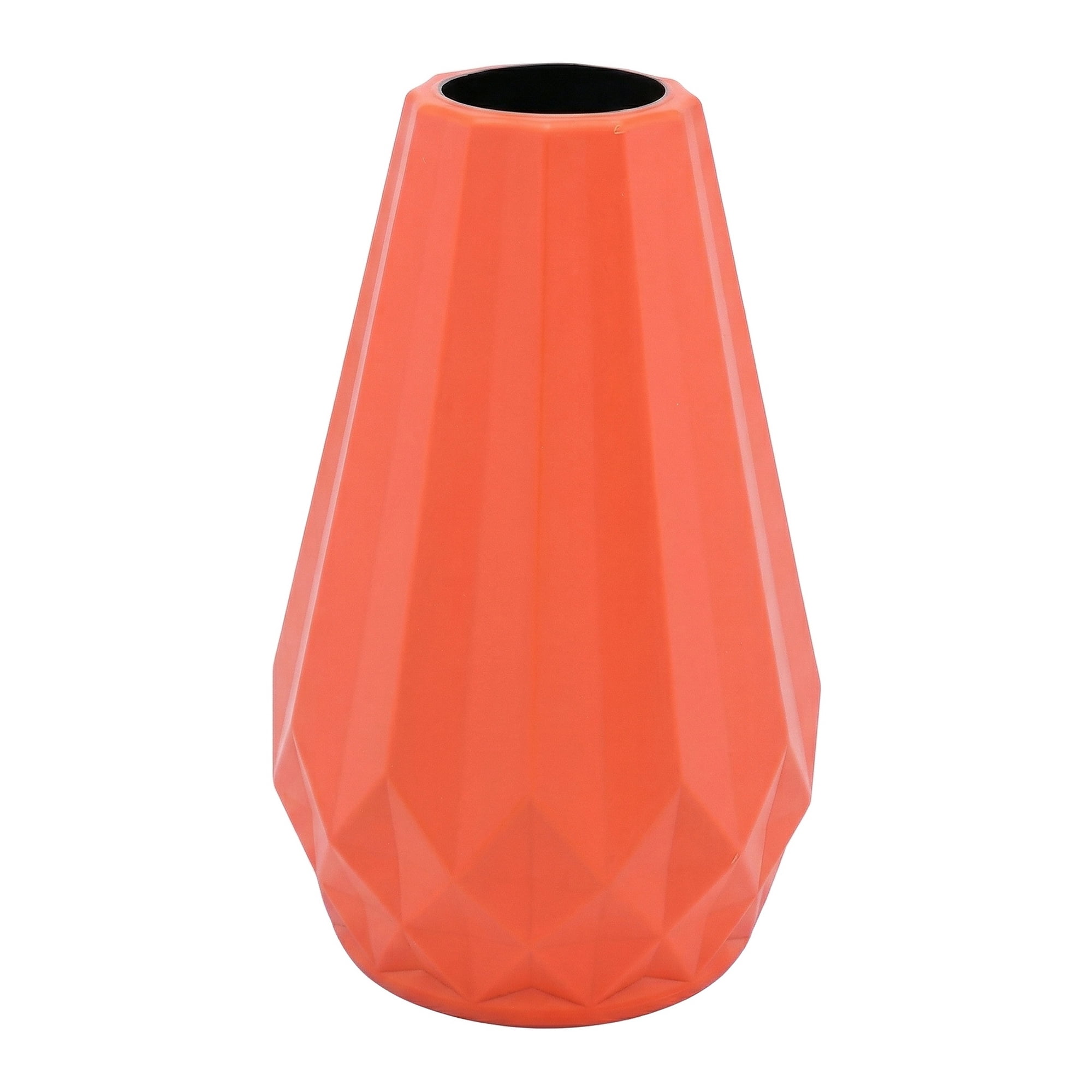 Unique Bargains Acrylic Bud Small Flower Vase for Office Desk Pink 2.8"L x 2.8"x 5.9"H