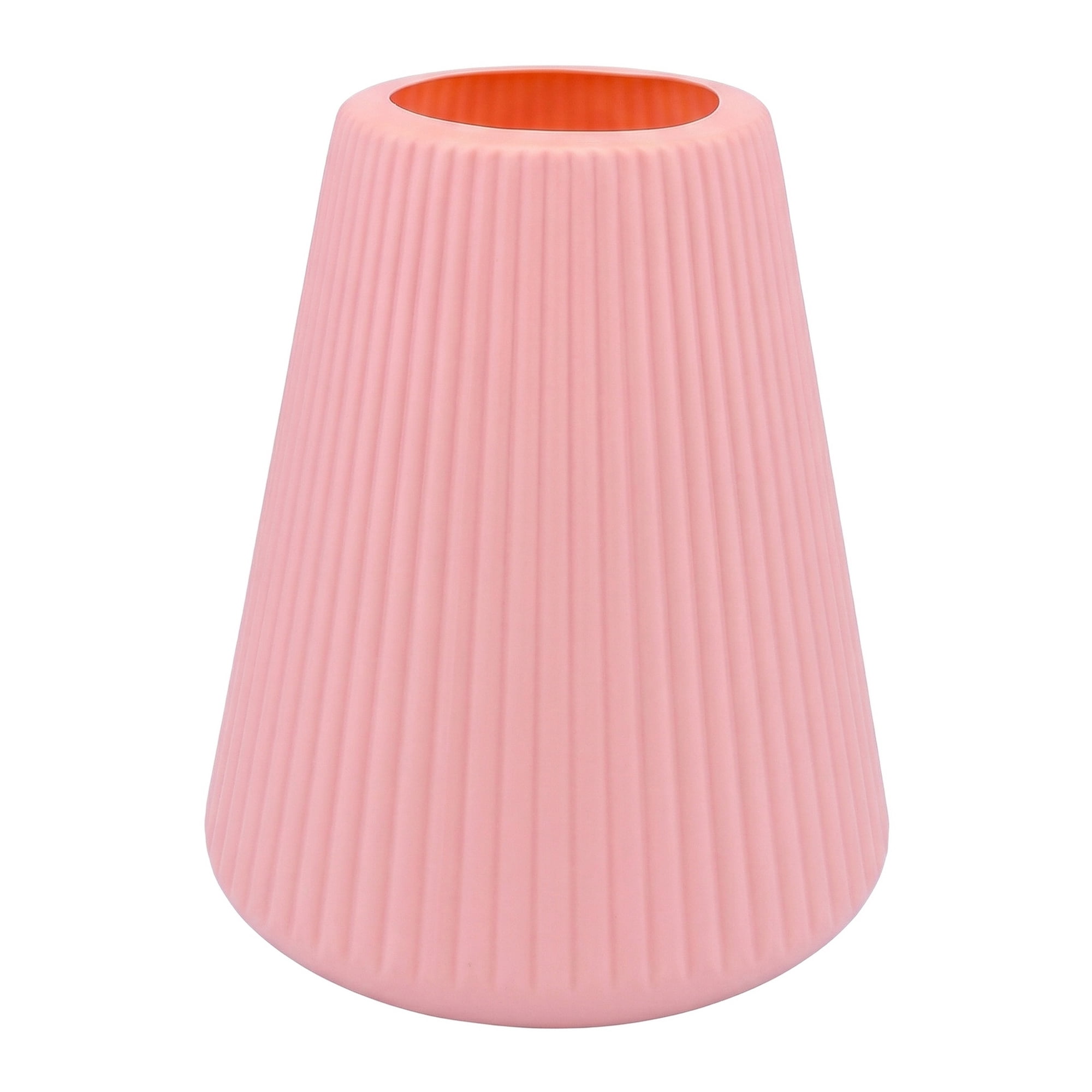 Unique Bargains Acrylic Conic Tall Plastic Trumpet Vase Pink 6.5"L x 6.5"W x 7.9"H