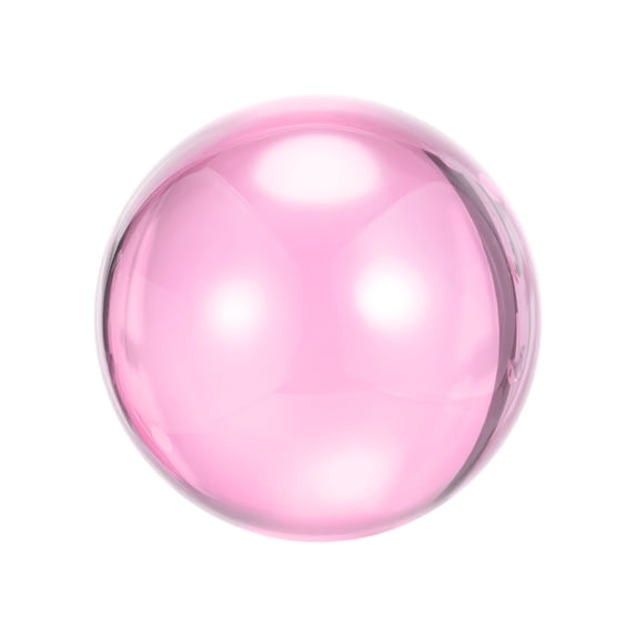 Unique Bargains Acrylic Contact Juggling Ball 31/8 inch(80mm) with Ball Bag Pink