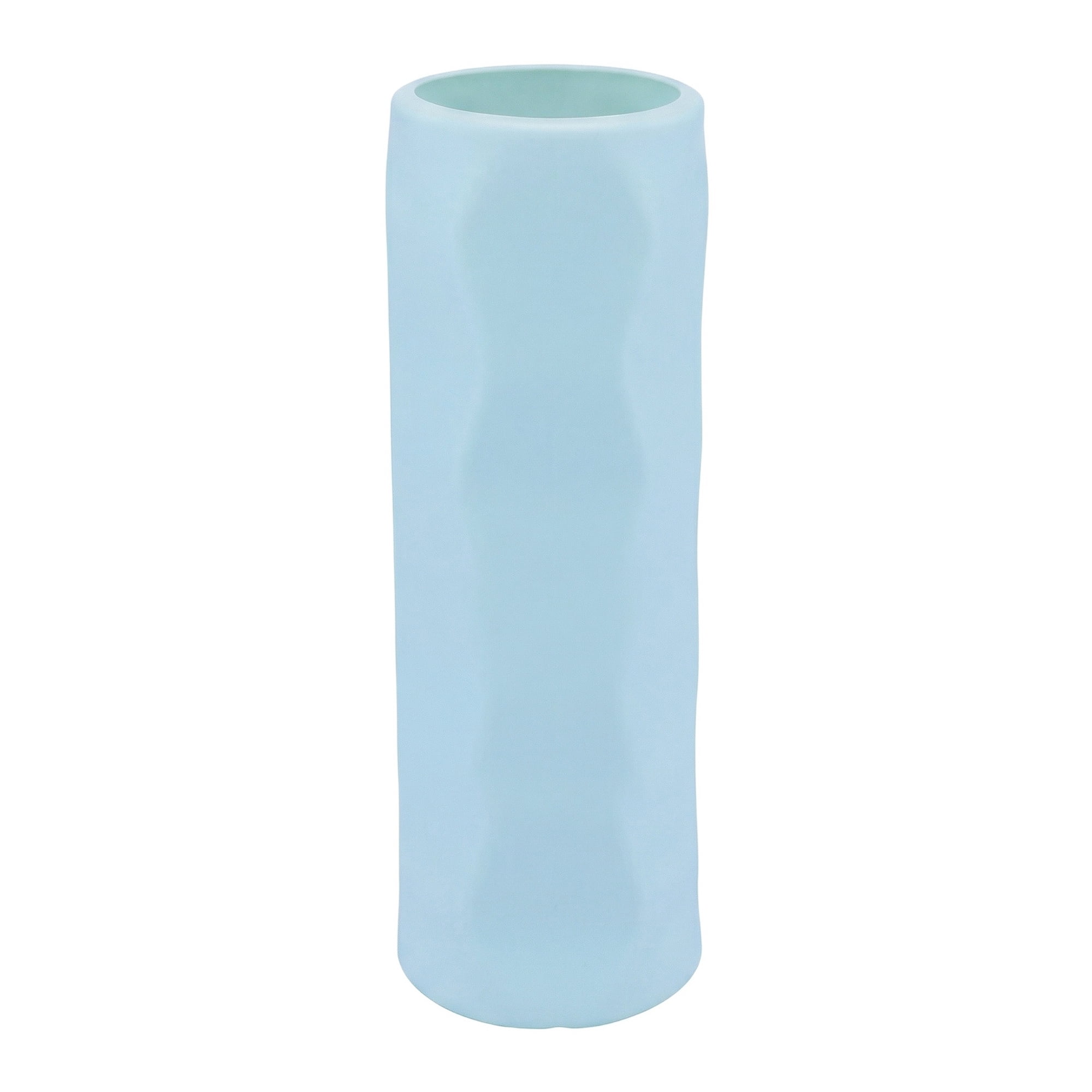Unique Bargains Acrylic Cylinder Tall Vase Bud Vase Green 2.8"L x 2.8"W x 7.9"H