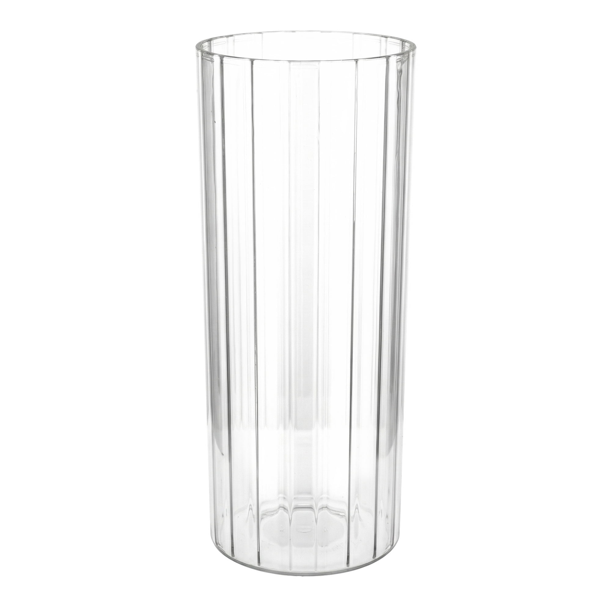 Unique Bargains Acrylic Cylinder Vase Clear Tall Plastic Vase Clear 3.9"L x 3.9"L x 9.8"H