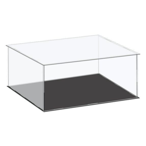 Unique Bargains Acrylic Display Case Plastic Box Cube Storage Box Clear Small Assemble Dustproof Showcase 36x31x15.5cm