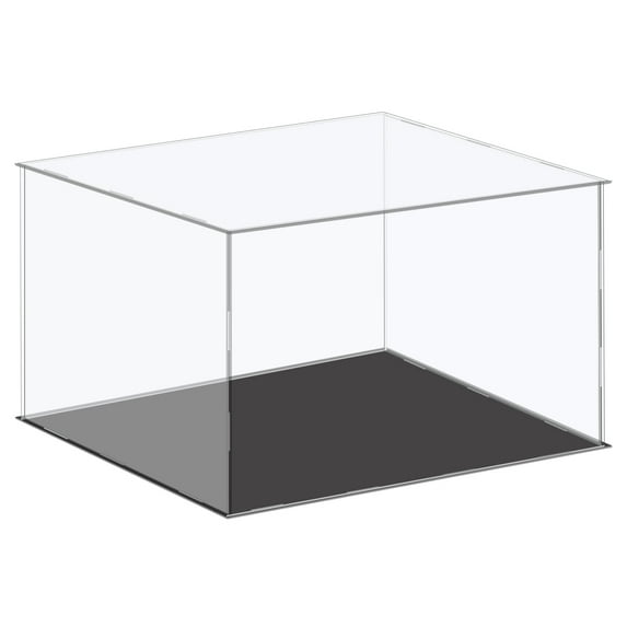 Unique Bargains Acrylic Display Case Plastic Box Cube Storage Box Clear Small Assemble Dustproof Showcase 41x36x25.5cm