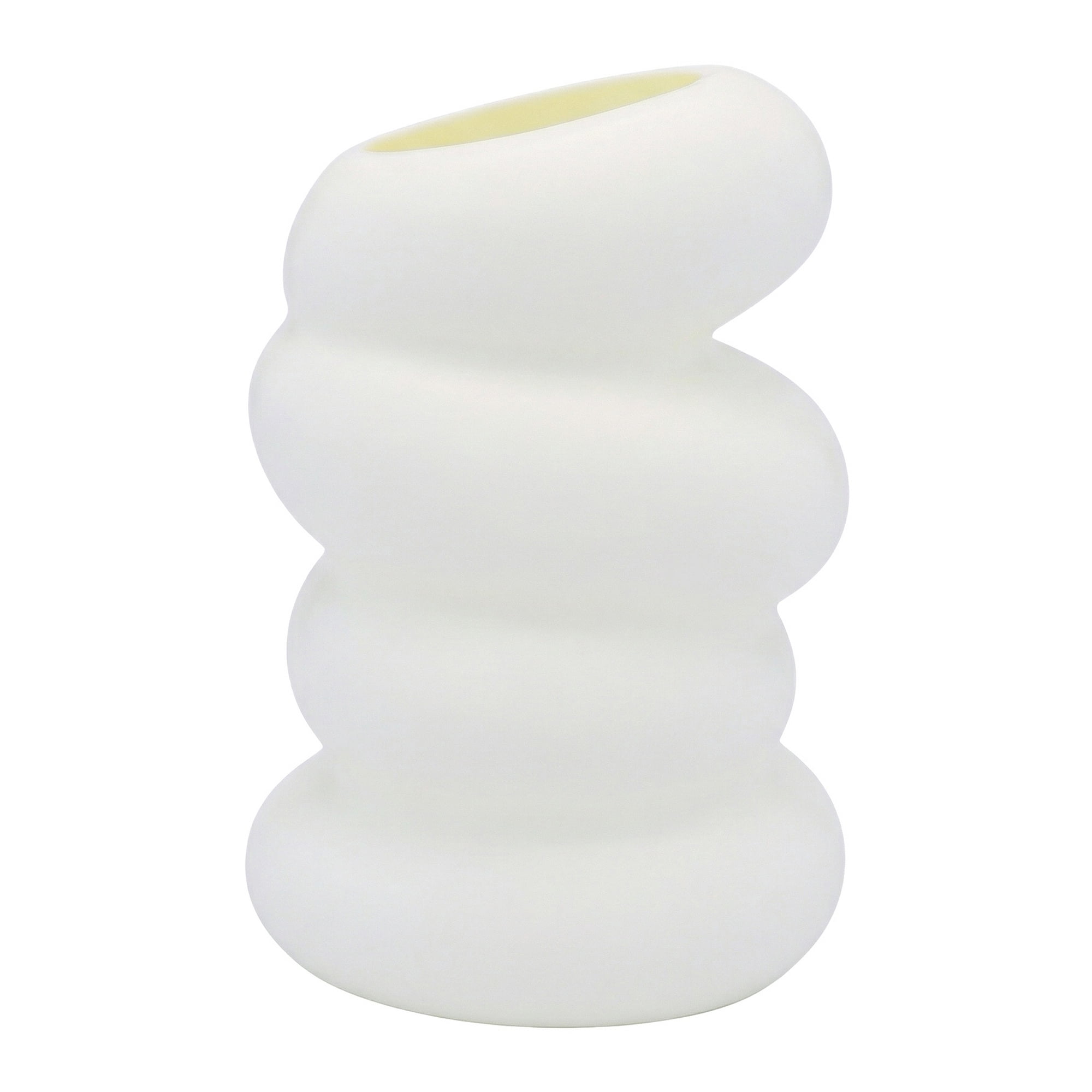 Unique Bargains Acrylic Flower Bud Vase for Bouquets White 3.5"L x 3.5"W x 5.9"H
