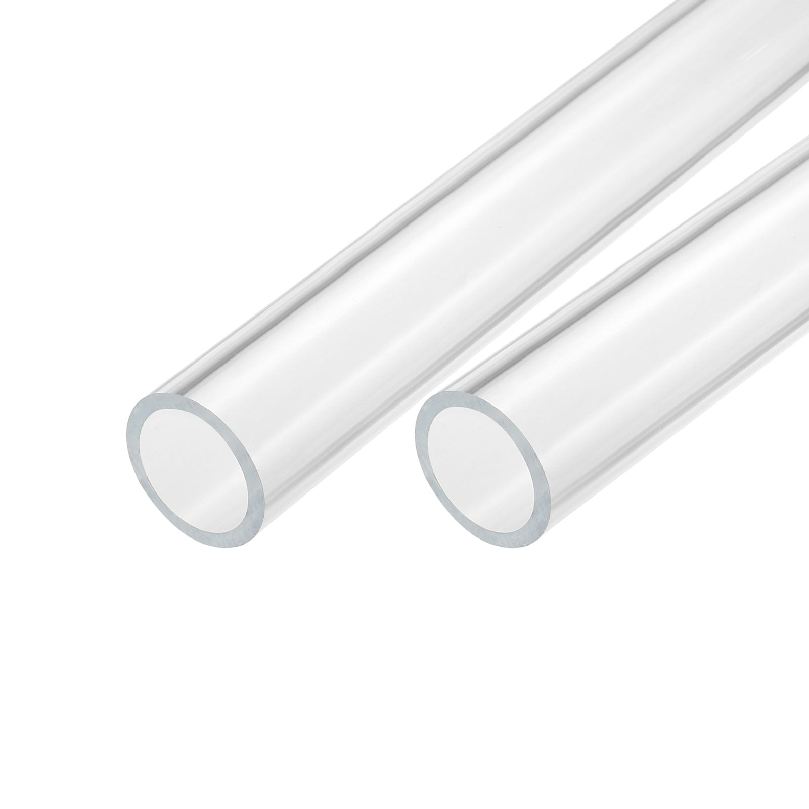 Unique Bargains Acrylic Pipe Rigid Round Tube for Lamp and Lanterns 1.34" ID 1.57" OD
