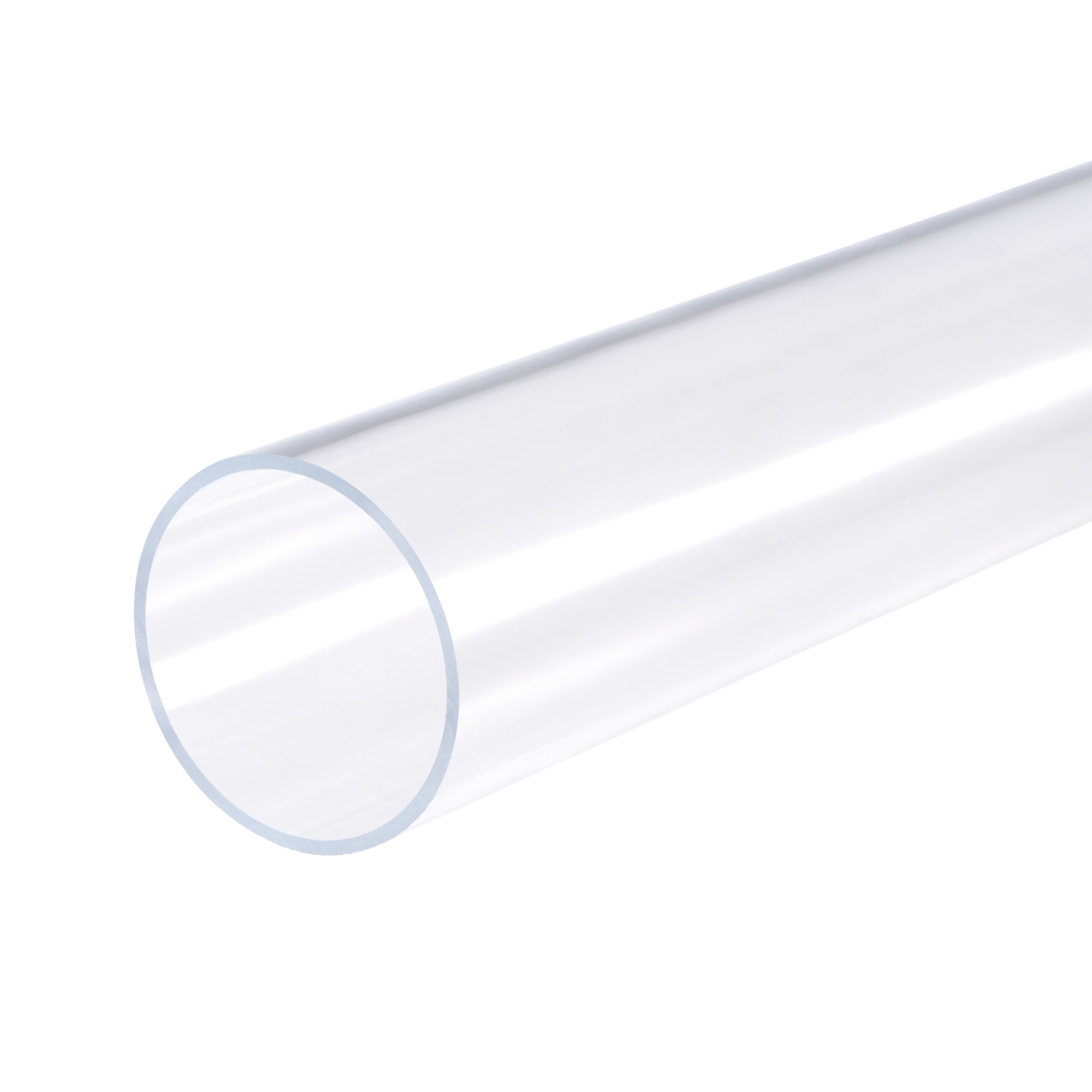 Unique Bargains Acrylic Pipe Round Tube High Impact 13/16" x 2"