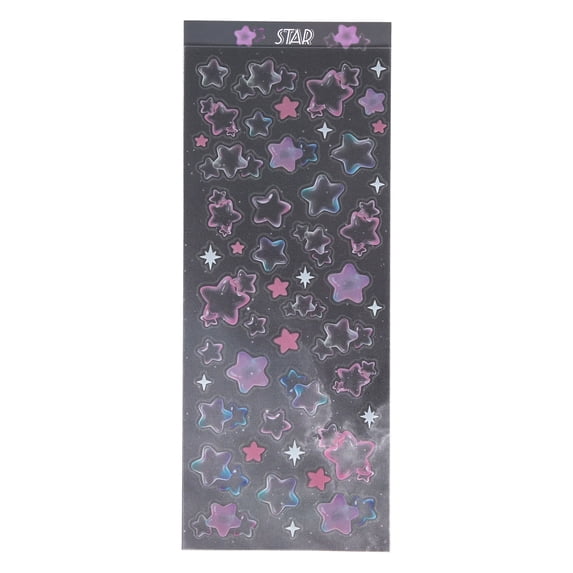 Unique Bargains Adhesive Cute Multi-Purpose Decorations Mixed Color Stickers Black