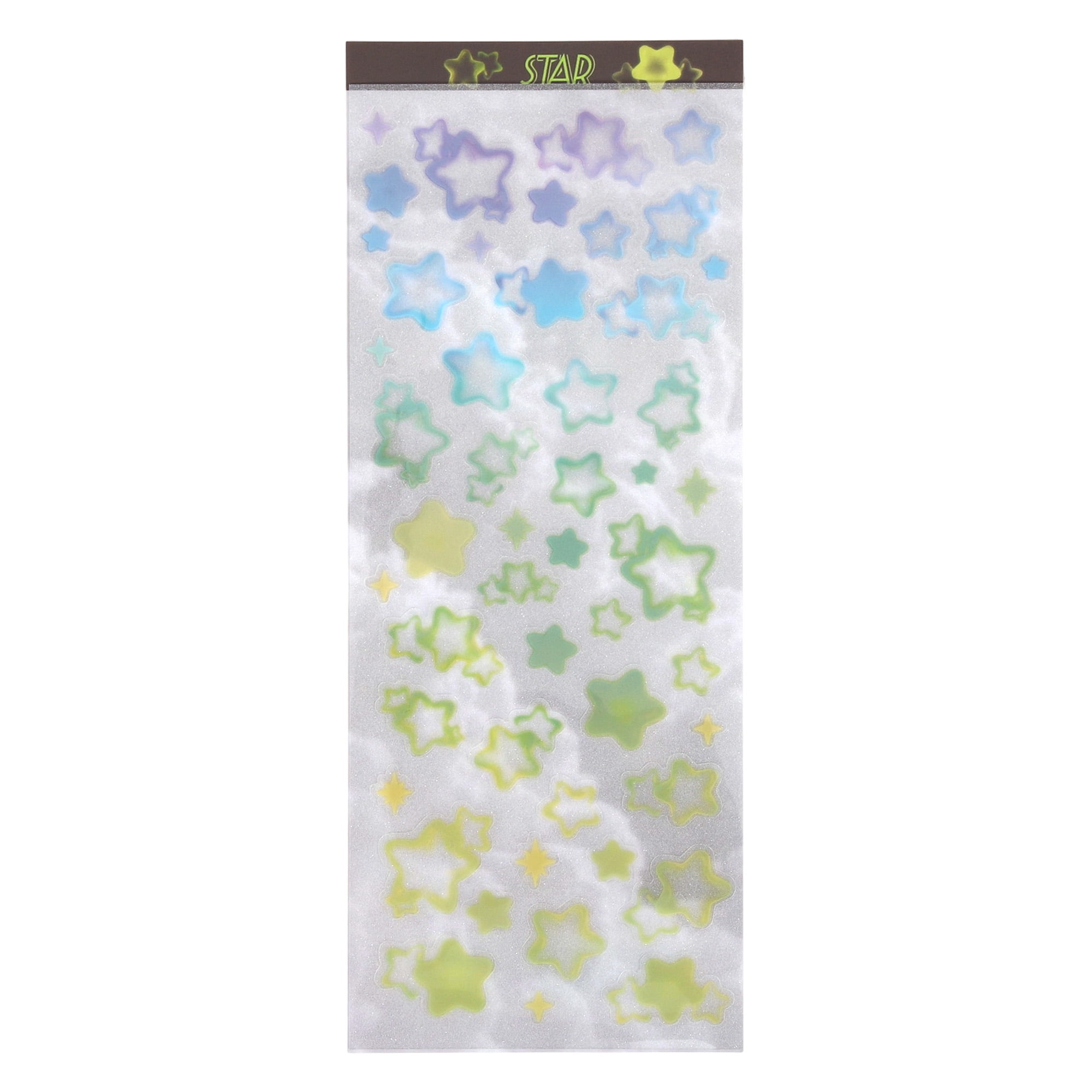 Unique Bargains Adhesive Cute Multi-Purpose Decorations Mixed Color Stickers Multicolor