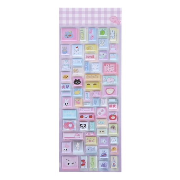 Unique Bargains Adhesive Cute Stickers Multi-Purpose Decorations Cute Animal