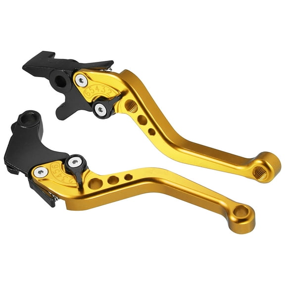 Unique Bargains Adjustable Brake Clutch Levers for Honda CBR250R 2011-2013 Gold Tone Aluminum Alloy 1 Pair