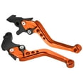 thumbnail image 1 of Unique Bargains Adjustable Brake Clutch Levers for Honda CBR250R 2011-2013 Orange Aluminum Alloy 1 Pair, 1 of 6