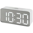 thumbnail image 1 of Unique Bargains Adjustable Brightness Digital Alarm Clock White 6.5"L x 1.77"W x 3.14"H, 1 of 5
