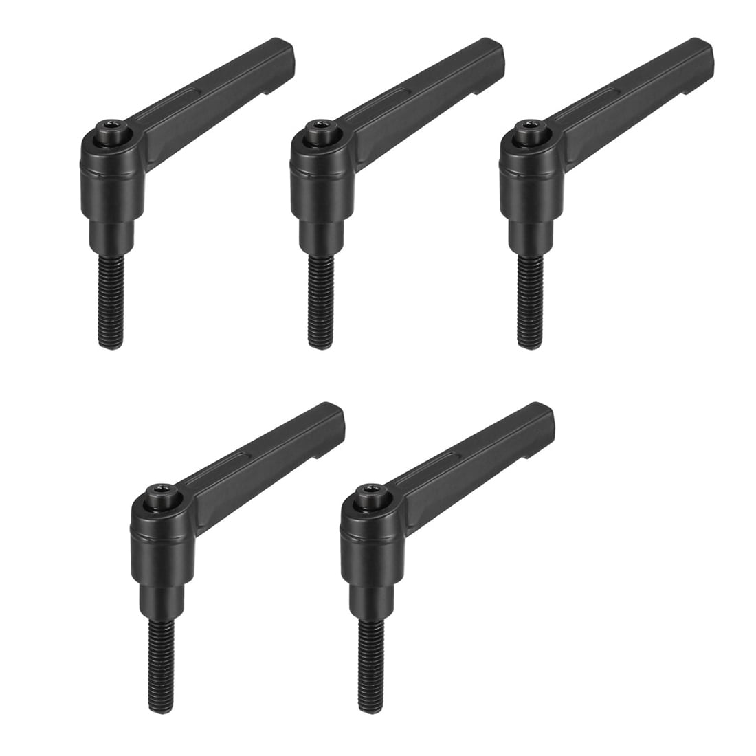 Unique Bargains Adjustable Clamping Lever Handle Metric Male Threaded Stud Knobs M6