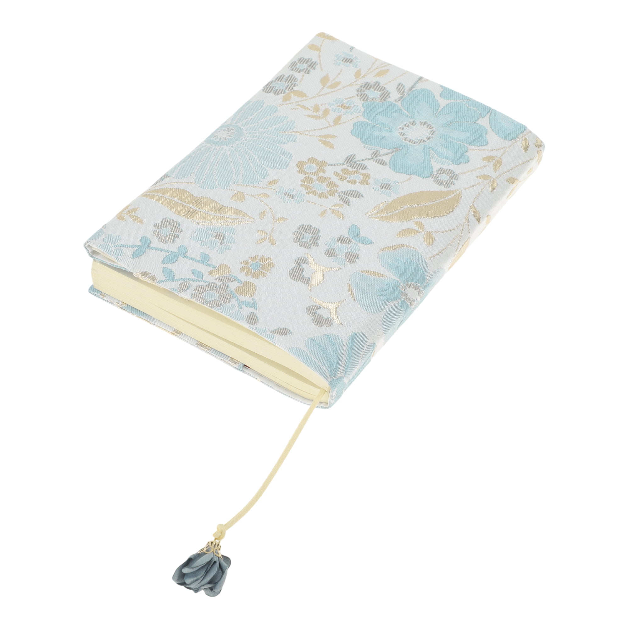 Unique Bargains Adjustable Fabric Book Cover for A5 Size Blue