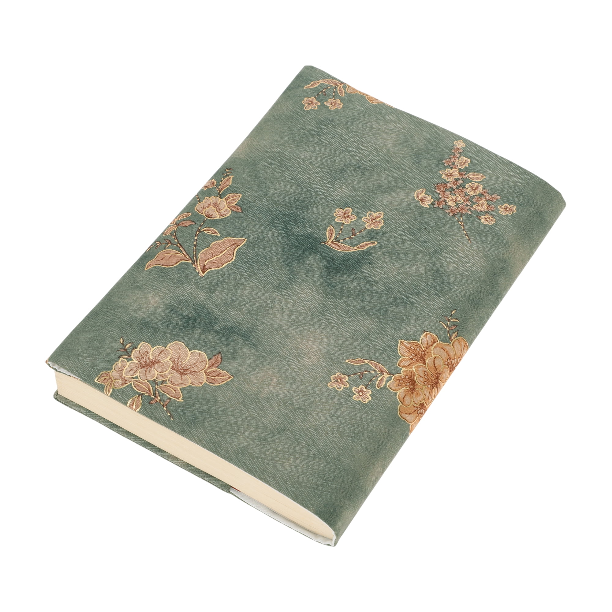 Unique Bargains Adjustable Fabric Book Cover for A5 Size Gray Brown