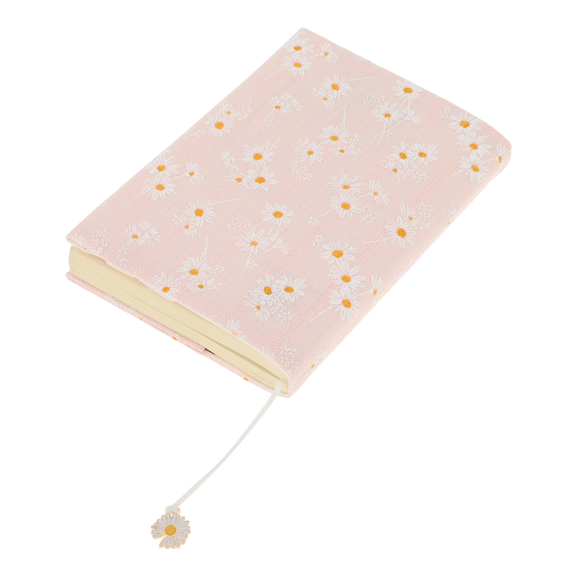 Unique Bargains Adjustable Fabric Book Cover for A5 Size Pink