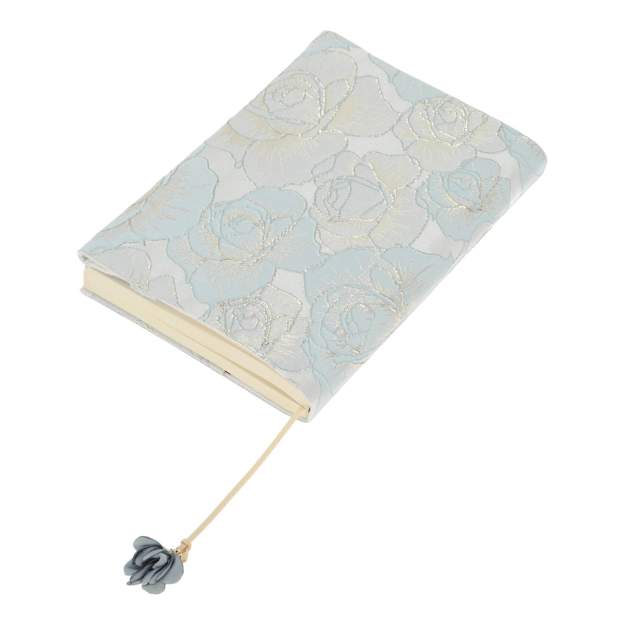 Unique Bargains Adjustable Fabric Book Cover for A5 Size Rose Blue